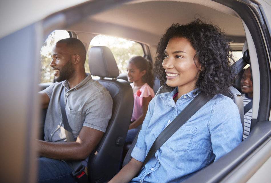 Family on a road trip