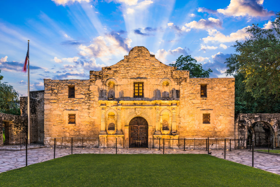 The Alamo in San Antonio, Texas, USA.