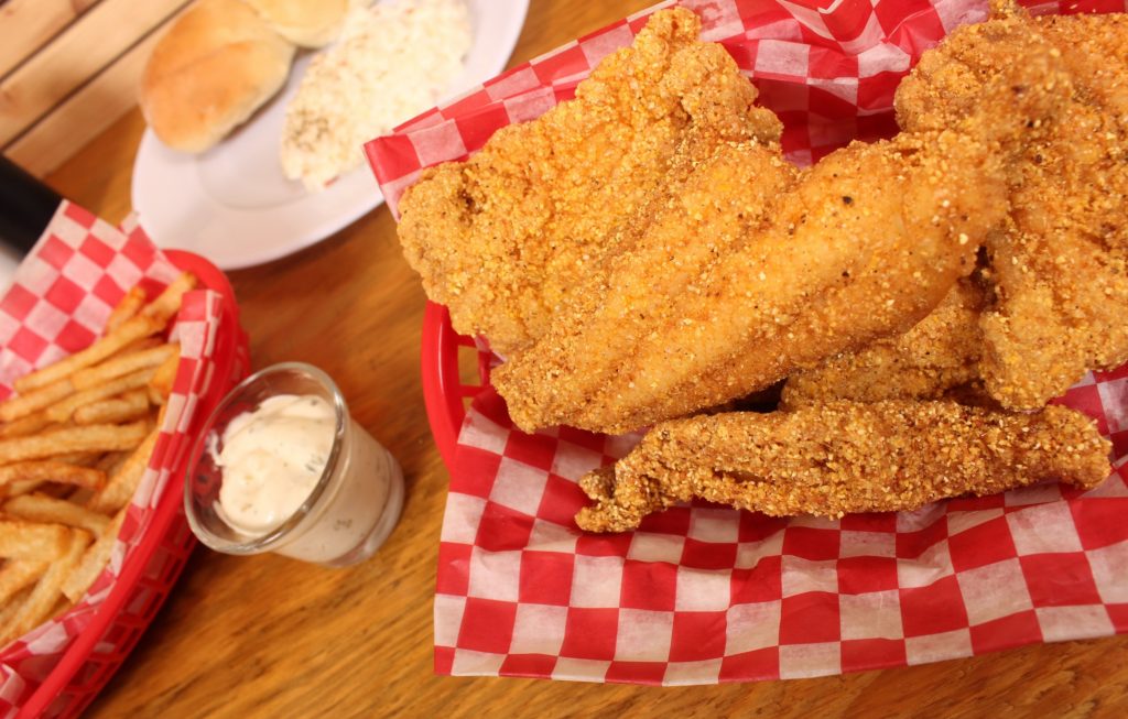 Fried Catfish With French Fries