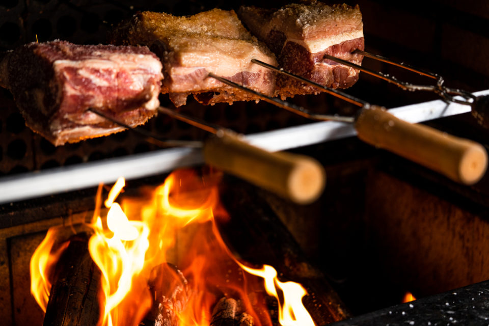 Traditional Brazilian barbecue.